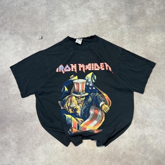 Anvil Other - Vintage Y2K Iron Maiden Heavy Metal Band Graphic T Shirt Mens Fits M